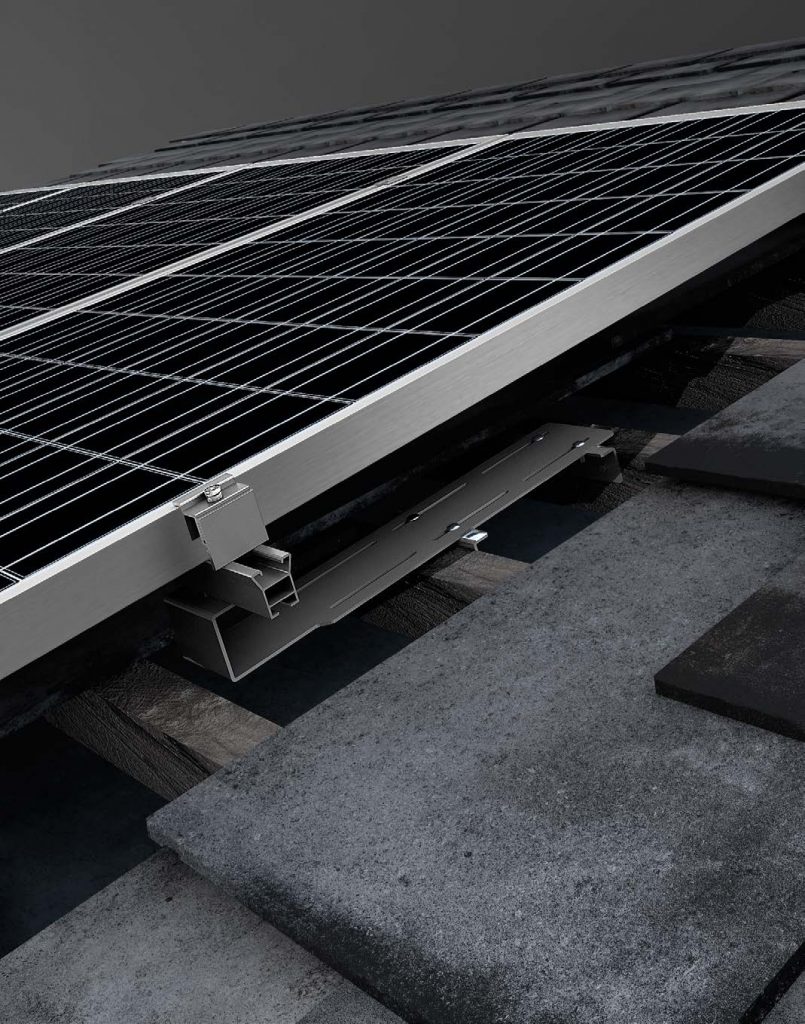 Supporti per impianti fotovoltaici coperture ardesia e pietra