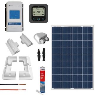 Kit fotovoltaico per camper con pannello semi-flessibie 150Wp