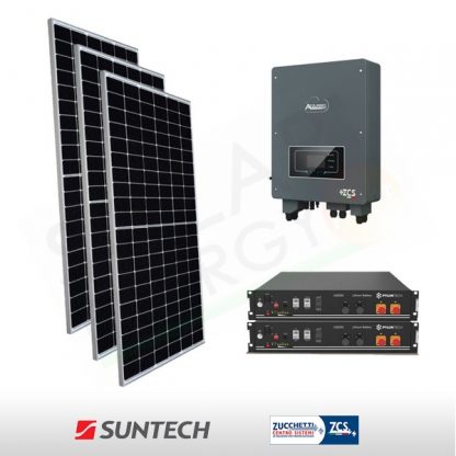 KIT FOTOVOLTAICO 5 KW SUNTECH – ZCS CON ACCUMULO DA 4.8 KWH