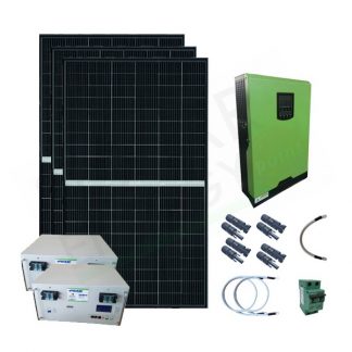 KIT FOTOVOLTAICO OFF-GRID 3KW 48V CON BATTERIE LITIO 7.2 KWH