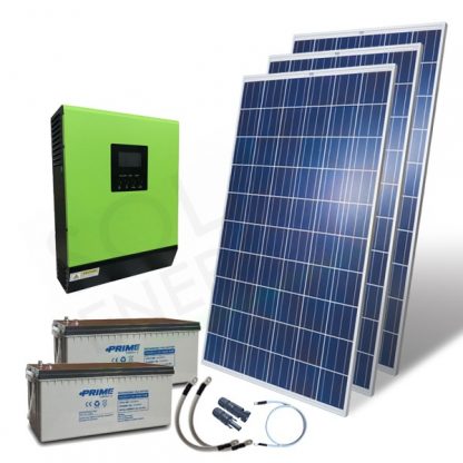 KIT FOTOVOLTAICO OFF-GRID 3.3 KW 48V CON BATTERIE AGM 1600 AH