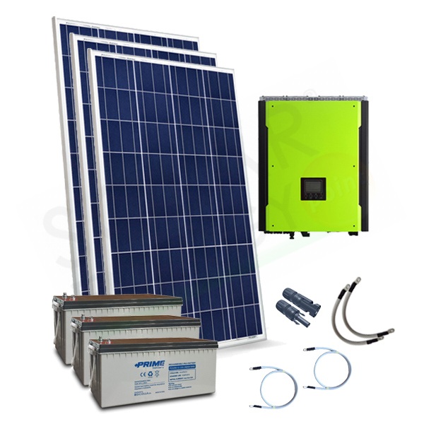 KIT FOTOVOLTAICO OFF-GRID 7 KW 48V MPPT CON BATTERIE AGM 1600 AH