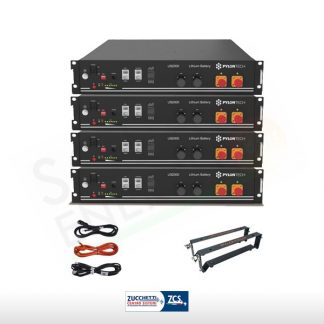 KIT BATTERIE PYLONTECH US2000 9.6 KWH PLUS STAFFE ZCS E CAVI