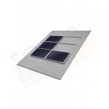 KIT FISSAGGIO COMPLETO PER 18 MODULI FOTOVOLTAICI (4.5 KW) LAMIERA GRECATA