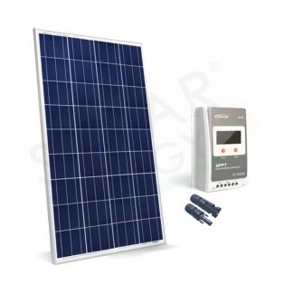 KIT SOLARE BASE 150W 12V – MODULO FOTOVOLTAICO 150W E REGOLATORE 10A MPPT