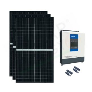 KIT SOLARE BASE 200W 24V – MODULO FOTOVOLTAICO 100W E REGOLATORE 10A PWM  CON PRESA USB