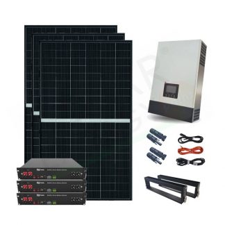 KIT FOTOVOLTAICO OFF-GRID 5 KW 48V CON BATTERIE LITIO 7.2 KWH