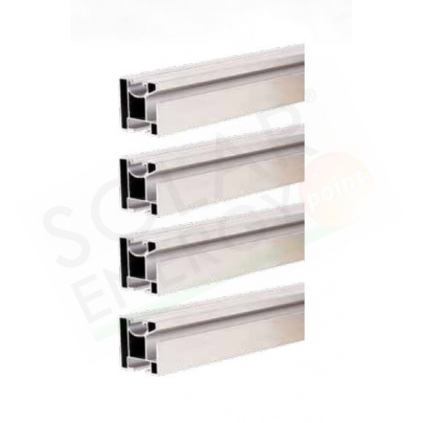 KIT FISSAGGIO COMPLETO CON PROFILATI STANDARD PER 6 MODULI CON CORNICE KIT FISSAGGIO COMPLETO CON PROFILATI STANDARD PER 6 MODULI CON CORNICE