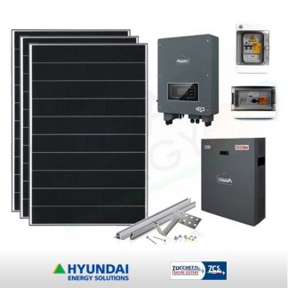 KIT FOTOVOLTAICO 6.2 KW HYUNDAI – ZCS CON ACCUMULO DA 5 KWH (COMPLETO)