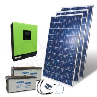 KIT FOTOVOLTAICO OFF-GRID 3.3 KW 48V MPPT CON BATTERIE AGM 1200 AH