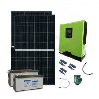 KIT FOTOVOLTAICO OFF-GRID 1125 W 24V CON BATTERIE AGM 400 AH