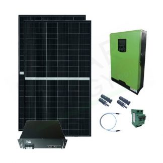 KIT FOTOVOLTAICO OFF-GRID 750 W 24V CON BATTERIE LITIO 2.4 KWH