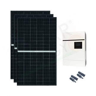 KIT FOTOVOLTAICO OFF-GRID BASE 2200W 48V MPPT CON MODULI MONOCRISTALLINI