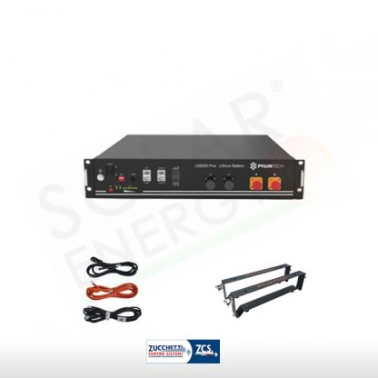 KIT BATTERIA PYLONTECH US2000 2.4 KWH PLUS STAFFE ZCS E CAVI