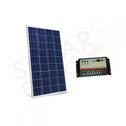 KIT SOLARE CAMPER 30W 12V - MODULO 30W E REGOLATORE 10A DUAL BATTERY