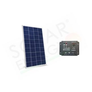 KIT SOLARE BASE 10W 12V – MODULO FOTOVOLTAICO 10W E REGOLATORE 5A PWM