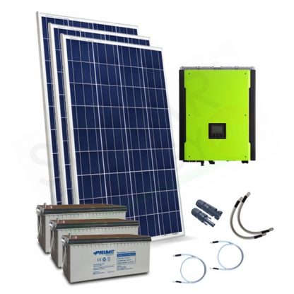 KIT FOTOVOLTAICO OFF-GRID 8.4 KW 48V MPPT CON BATTERIE AGM 2400 AH