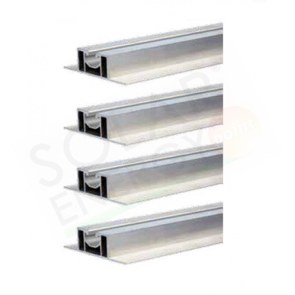 KIT FISSAGGIO COMPLETO CON PROFILATI RIBASSATI PER 6 MODULI CON CORNICE KIT FISSAGGIO COMPLETO CON PROFILATI RIBASSATI PER 6 MODULI CON CORNICE