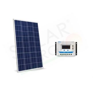 KIT SOLARE BASE 30W 12V – MODULO FOTOVOLTAICO 30W E REGOLATORE 10A PWM CON PRESA USB