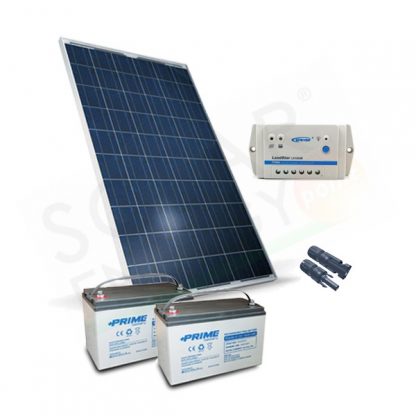 KIT SOLARE PRO 280W 24V - MODULO 280W / REGOLATORE 10A / 2 BATTERIE 100AH