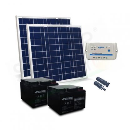 KIT SOLARE CANCELLI ELETTRICI 100W 24V