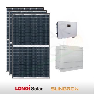 KIT FOTOVOLTAICO 5.2 KW LONGI SOLAR – SUNGROW CON ACCUMULO 9.6 KWH