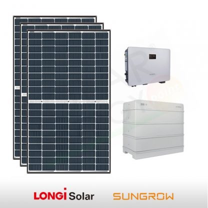 KIT FOTOVOLTAICO 5.2 KW LONGI SOLAR – SUNGROW CON ACCUMULO 9.6 KWH