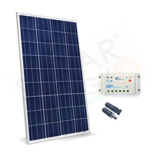 KIT SOLARE BASE 200W 12V – MODULO FOTOVOLTAICO 200W E REGOLATORE 20A PWM