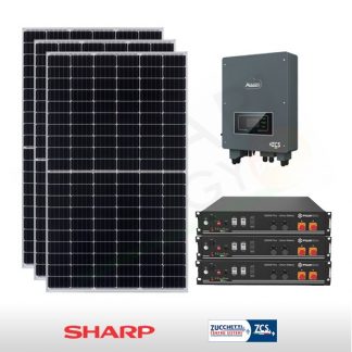 KIT FOTOVOLTAICO 6 KW SHARP – ZCS CON ACCUMULO DA 7.2 KWH