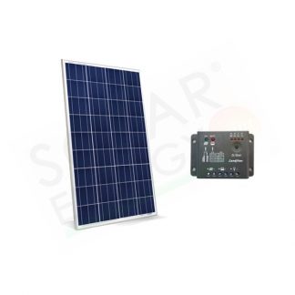 KIT SOLARE BASE 30W 12V – MODULO FOTOVOLTAICO 30W E REGOLATORE 5A PWM