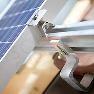 KIT FISSAGGIO COMPLETO PER 1 MODULO FOTOVOLTAICO TETTO A FALDA