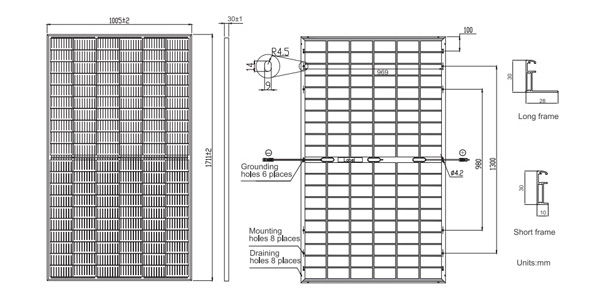 Ja Solar JAM-60-D10-340/MB - Modulo fotovoltaico monocristallino 340 W Bifacciale Half-Cell PERC