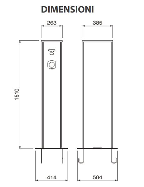 Trienergia TRI-CR02-12A – Colonnina di ricarica 22 kW (2 Prese Tipo 2) con Server Lan