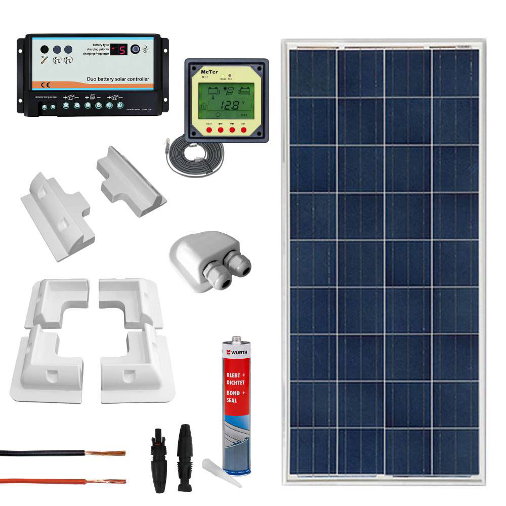 Kit fotovoltaico completo per camper con pannello 150Wp poli | CAMP150PRO