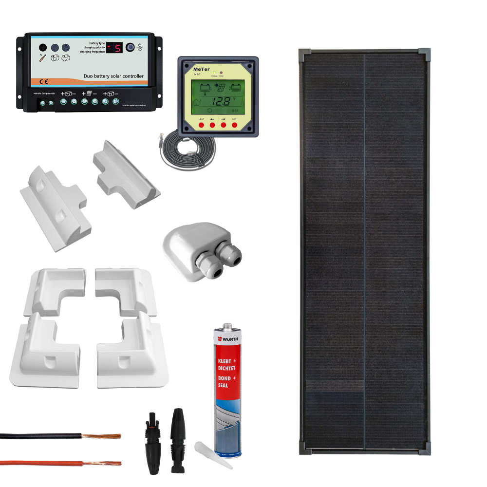 Kit fotovoltaico completo per camper con pannello 60Wp monoi | CAMP60PRO