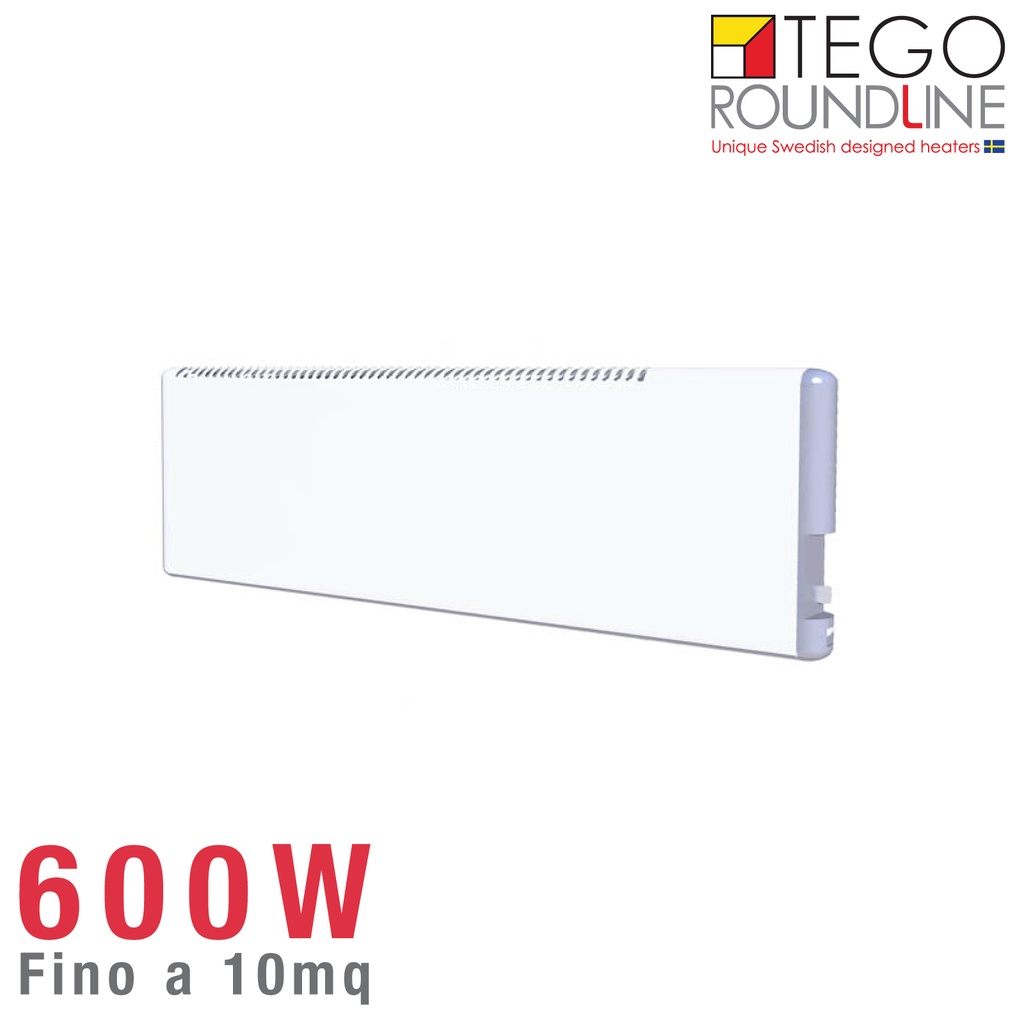 Radiatore svedese 600W basso consumo | h. 20cm | fino 10 m²