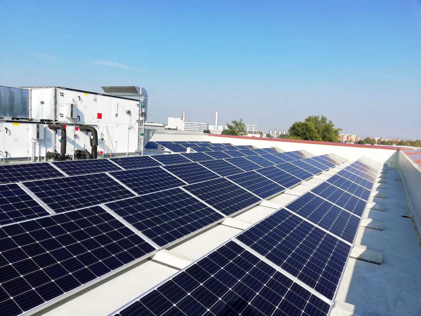 Zavorre CONNECT 20° orizzontale per fotovoltaico su tetti piani