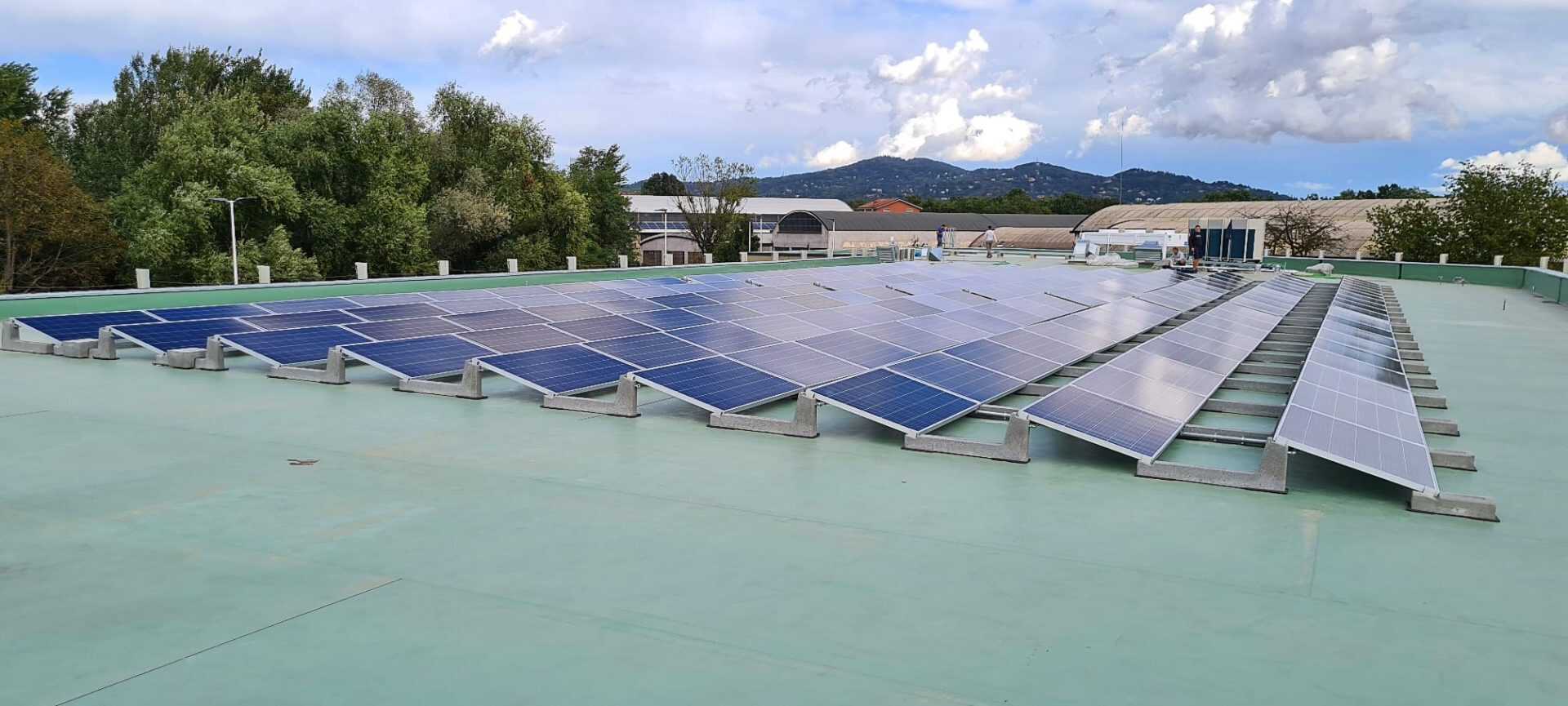 Zavorre CONNECT 15° orizzontale per fotovoltaico su tetti piani