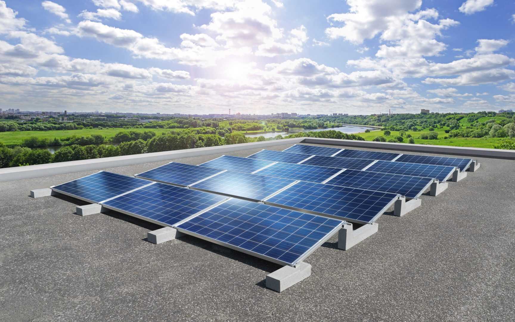 Zavorre CONNECT 5° orizzontale per fotovoltaico su tetti piani